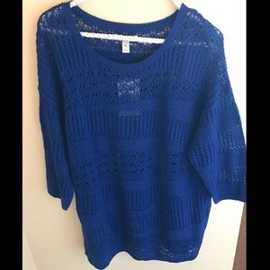 NWT Dana Buchman Crochet Sweater